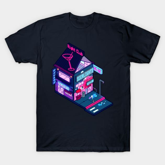 Cyberpunk Peach Drink T-Shirt by seerlight